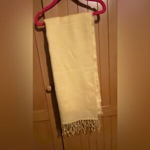 Yellow Fringed Scarf